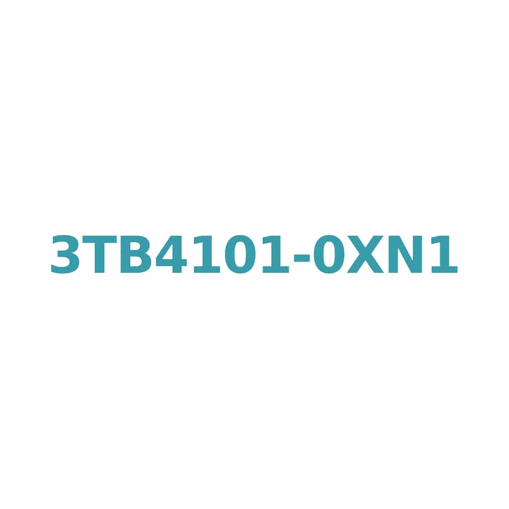 Siemens 3TB4101-0XN1 Contactor, 12A, 5.5kW, 220V AC, 1 NC Auxiliary, Size 0 Original Brand New 1 Siemens 3TB4101-0XN1 Contactor, 12A, 5.5kW, 220V AC, 1 NC Auxiliary, Size 0