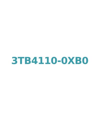 Siemens 3TB4110-0XB0 Contactor 12A, 5.5kW, 24V AC Coil, Size 0, 1NO Aux