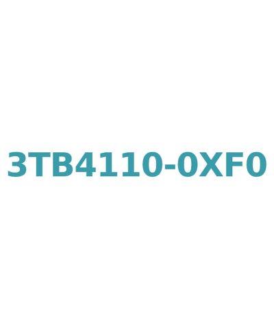 Siemens 3TB4110-0XF0 Contactor, AC 50Hz, 110V, 12A, 5.5kW, 1 NO Auxiliary Contact