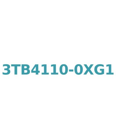 Siemens 3TB4110-0XG1 Contactor: AC 60Hz, 110V, 12A, 5.5kW with 1 NO Auxiliary Contact and Screw Connection
