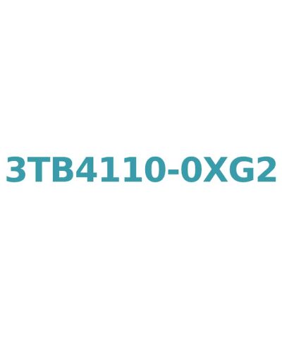 Siemens 3TB4110-0XG2 AC Contactor, 12A, 5.5kW, 110V Coil, 1 NO Aux, Size 0
