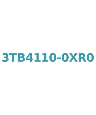 Siemens 3TB4110-0XR0 Contactor, 415V AC, 12A, 5.5kW, 1NO Aux, Screw Connection, Size 0