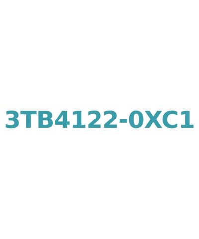 Siemens 3TB4122-0XC1 Contactor AC-3, 12A, 5.5kW, 24V AC Coil, 1NO+1NC Aux, Size 0, Screw Connection
