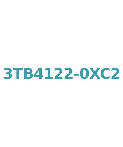 Siemens 3TB4122-0XC2 Contactor 24V AC, 12A, 5.5kW with 1 NO + 1 NC Auxiliary Contact