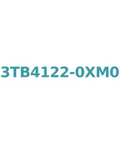 Siemens 3TB4122-0XM0 Contactor: 220V AC, 12A (5.5 kW) with 1 NO + 1 NC Auxiliary Contact