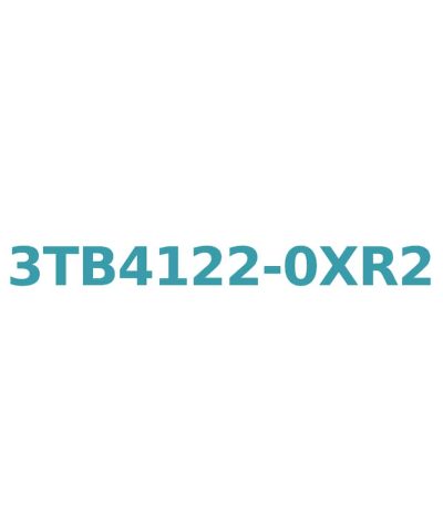 Siemens 3TB4122-0XR2 Contactor 12A, 5.5kW, AC-3 400V, 1NO+1NC Auxiliary Contacts, Size 0, Screw Connection