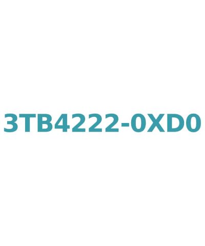 Siemens 3TB4222-0XD0 Contactor, 42V AC Coil, 16A, 7.5kW, 1NO+1NC Aux, Size 1