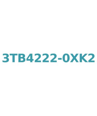 Siemens 3TB4222-0XK2 16A 7.5kW AC Contactor, 120V Coil, 1NO+1NC Aux, Size 1, Screw Terminal