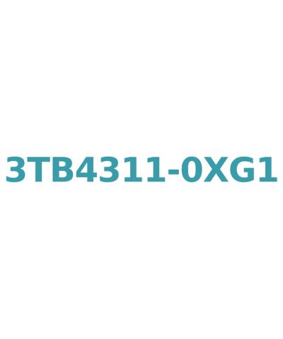 Siemens 3TB4311-0XG1 Contactor, 11kW, 22A, 110V AC, 1NC Auxiliary, Size 1, Screw Connection