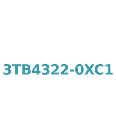 Siemens 3TB4322-0XC1 24V AC, 60Hz Contactor, 22A, 11kW, 1 NO + 1 NC, Screw Connection