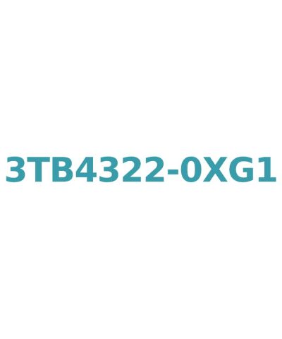 Siemens 3TB4322-0XG1 Contactor 110V AC, 60Hz, 22A, 11kW, with 1 NO + 1 NC Auxiliary Contact