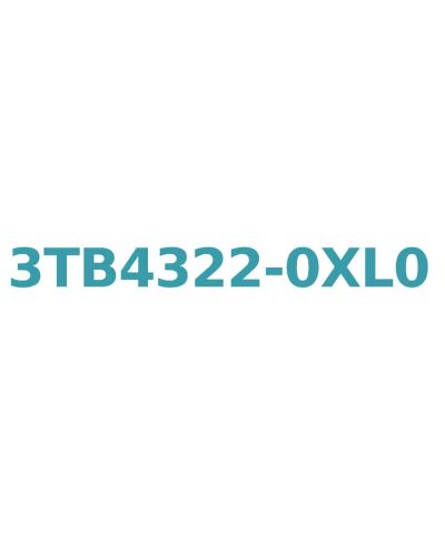 Siemens 3TB4322-0XL0 Contactor: AC 50 Hz, 125/127V, 22A, 11kW, Size 1, Screw Connection