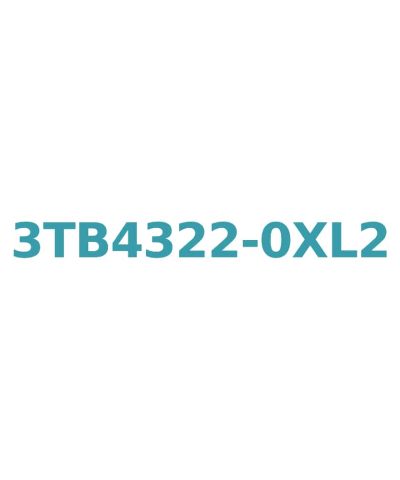 Siemens 3TB4322-0XL2 Contactor 22A, 11kW AC, 50/60 Hz, 230V Coil, 1NO + 1NC Aux, Size 1