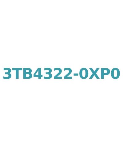 Siemens 3TB4322-0XP0 Contactor 22A, 11kW, 230V AC Coil, 1NO+1NC Aux, Screw Connection