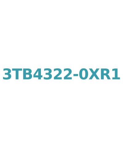 Siemens 3TB4322-0XR1 Contactor, 440V AC-3 22A, 11kW, 60Hz, 1NO + 1NC, Size 1, Screw Terminal