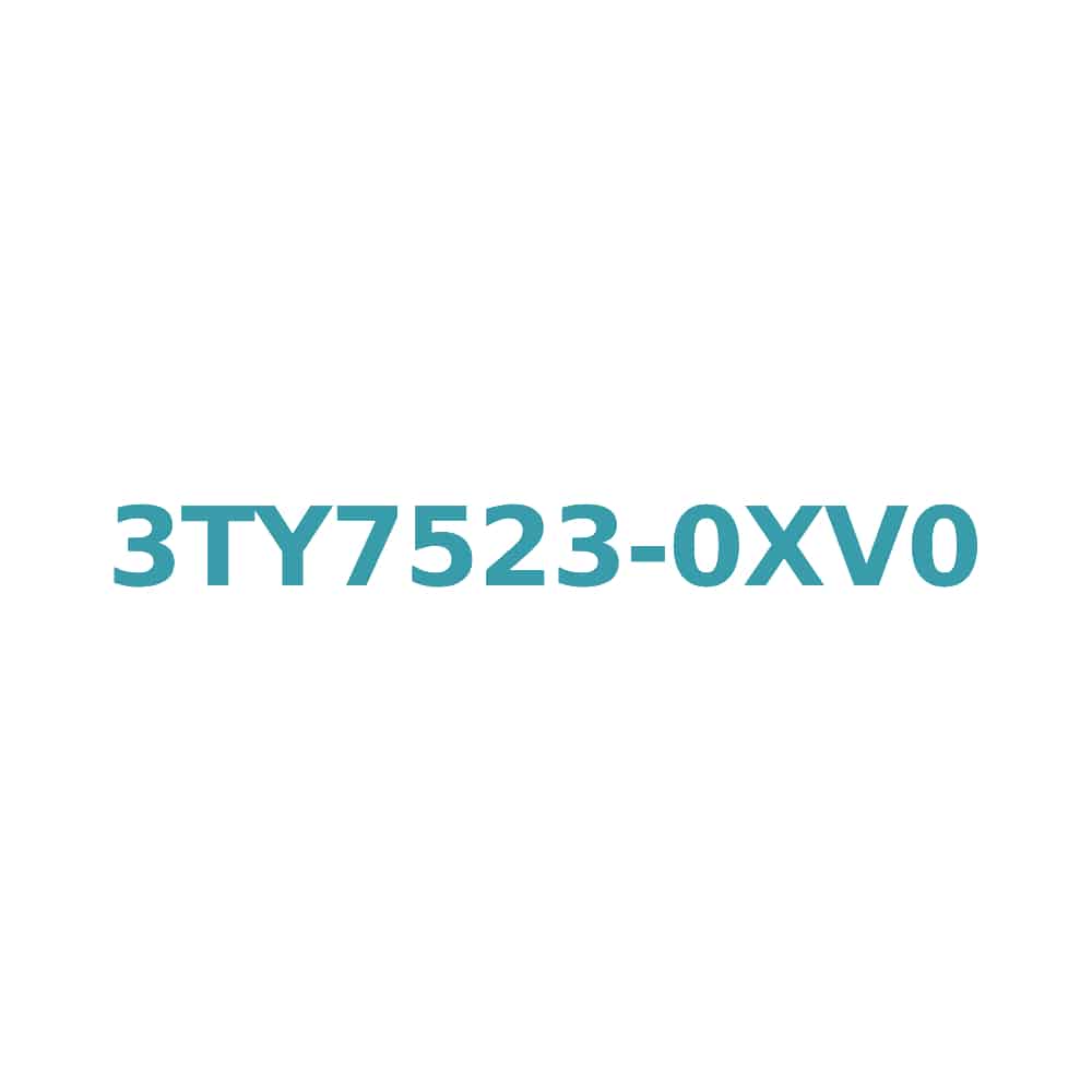Siemens 3TY7523-0XV0 Contactor Spare Part Coil for 3TF52/53, 400V, 50Hz / 480V, 60Hz Original Brand New 1 Siemens 3TY7523-0XV0 Contactor Spare Part Coil for 3TF52/53, 400V, 50Hz / 480V, 60Hz