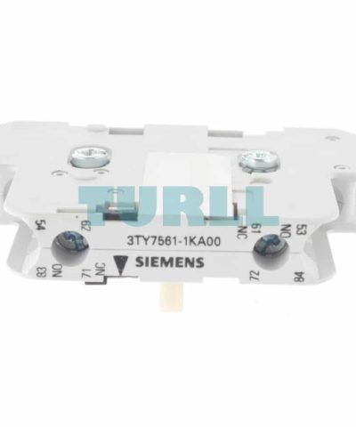 Siemens 3TY7561-1KA00 Auxiliary Switch Block Size 3-12 DIN Rail Mount