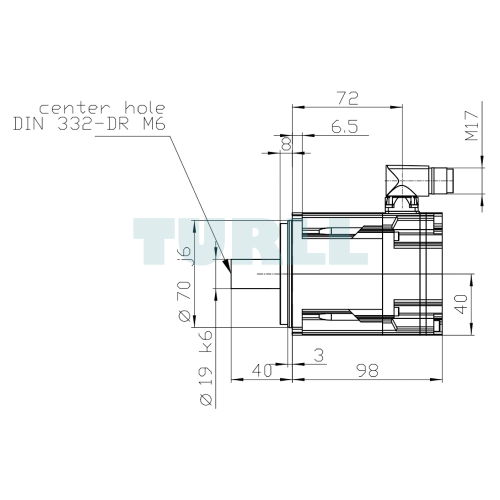 1FK2104-4AK01-1MA0 SIEMENS Exclusive SIMOTICS S-1FK2 HD Servo Motor Original Brand New 4 1FK2104-4AK01-1MA0 SIMOTICS S-1FK2 HD servo motor M0=1.27 Nm; PN = 0.6 kW at nN=6000 rpm (380-480 V); PN = 0.4 kW at nN=3000 rpm (200-240 V); degree of protection IP65; shaft D19x40 mm with feather key; absolute encoder 22-bit + 12-bit multiturn (encoder AM22DQC); with OCC interface; plug size M17, rotatable;