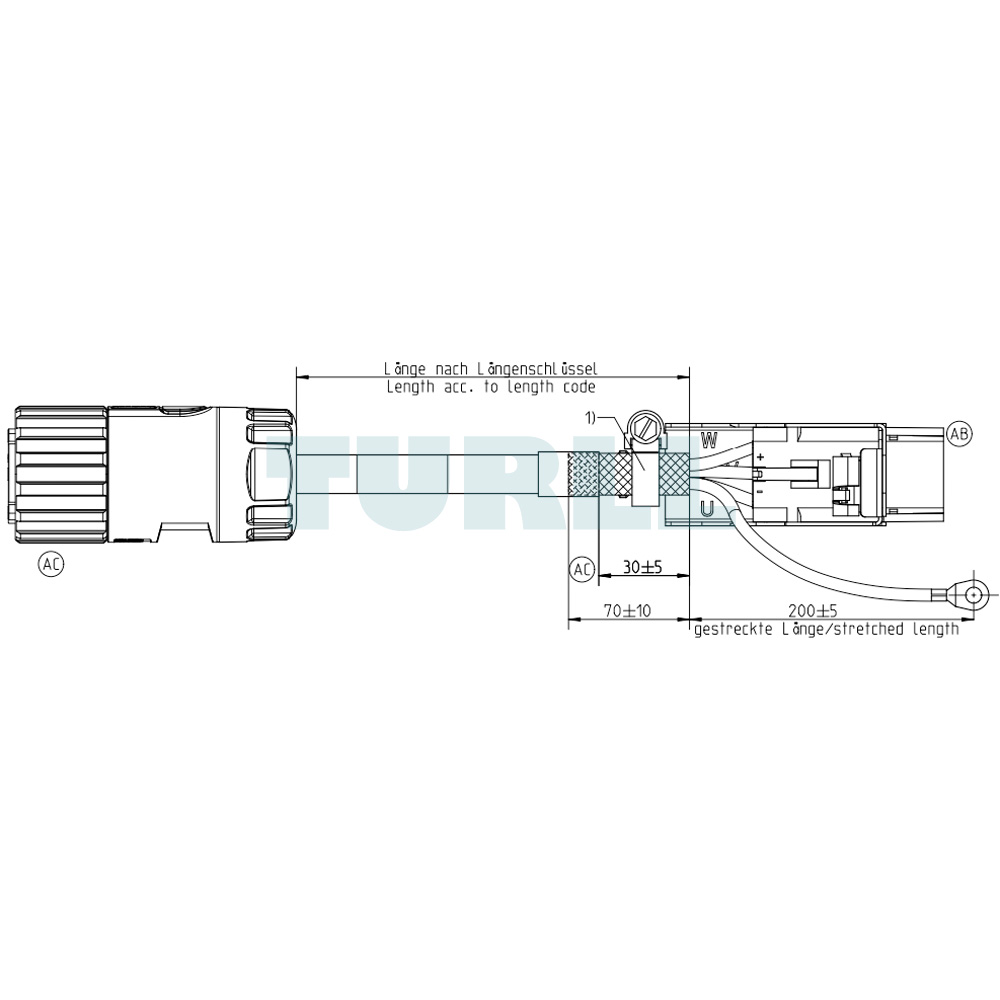 6FX5002-5CN41-1CB0 SIEMENS Exclusive Pre-Assembled Power Cable Original Brand New 3 SIEMENS 6FX5002-5CN41-1CB0 MOTION-CONNECT 500 Pre-Assembled Power Cable