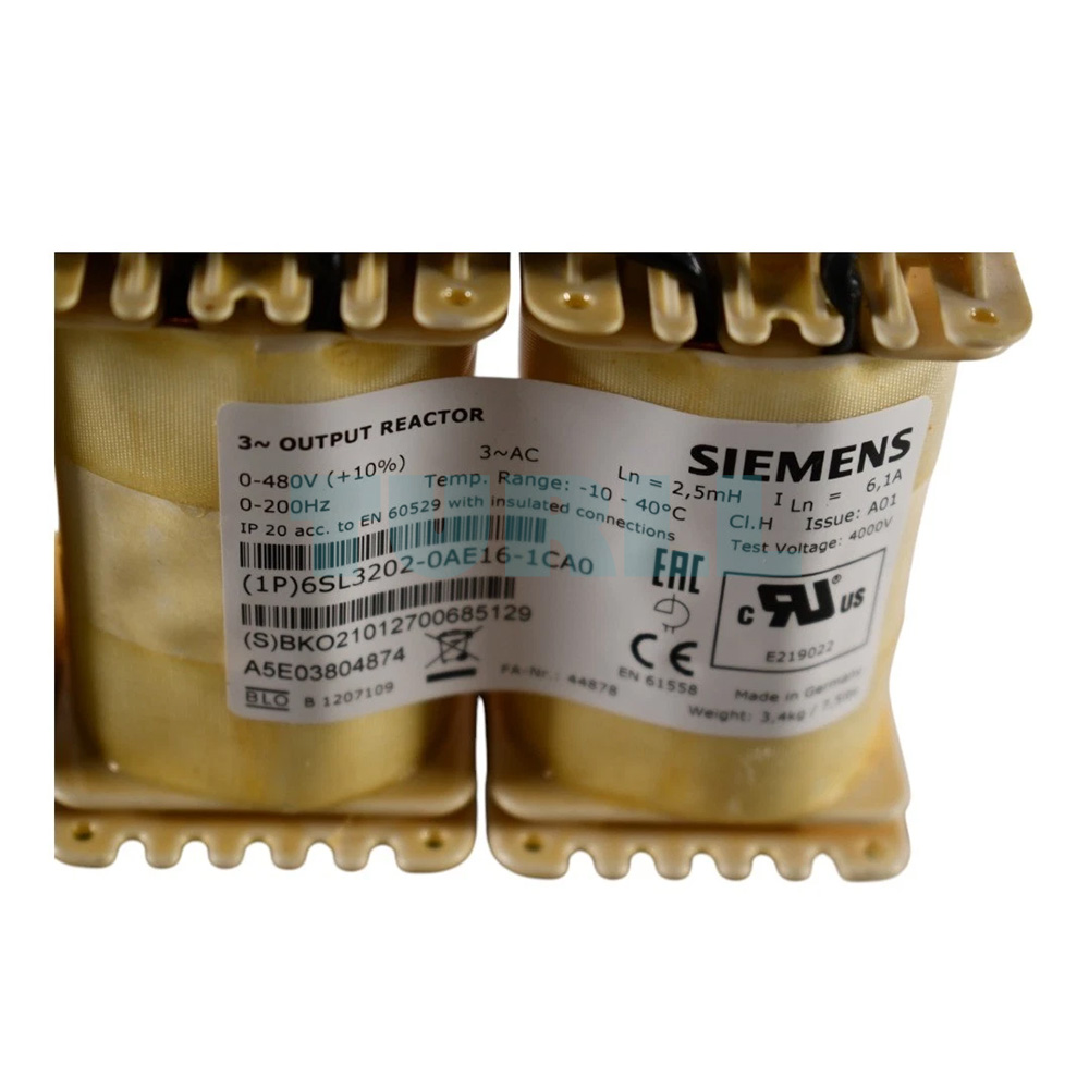 6SL3202-0AE16-1CA0 SIEMENS Exclusive SINAMICS Output Reactor Original Brand New 5 SIEMENS 6SL3202-0AE16-1CA0 SINAMICS Output Reactor for PM240-2 Power Modules