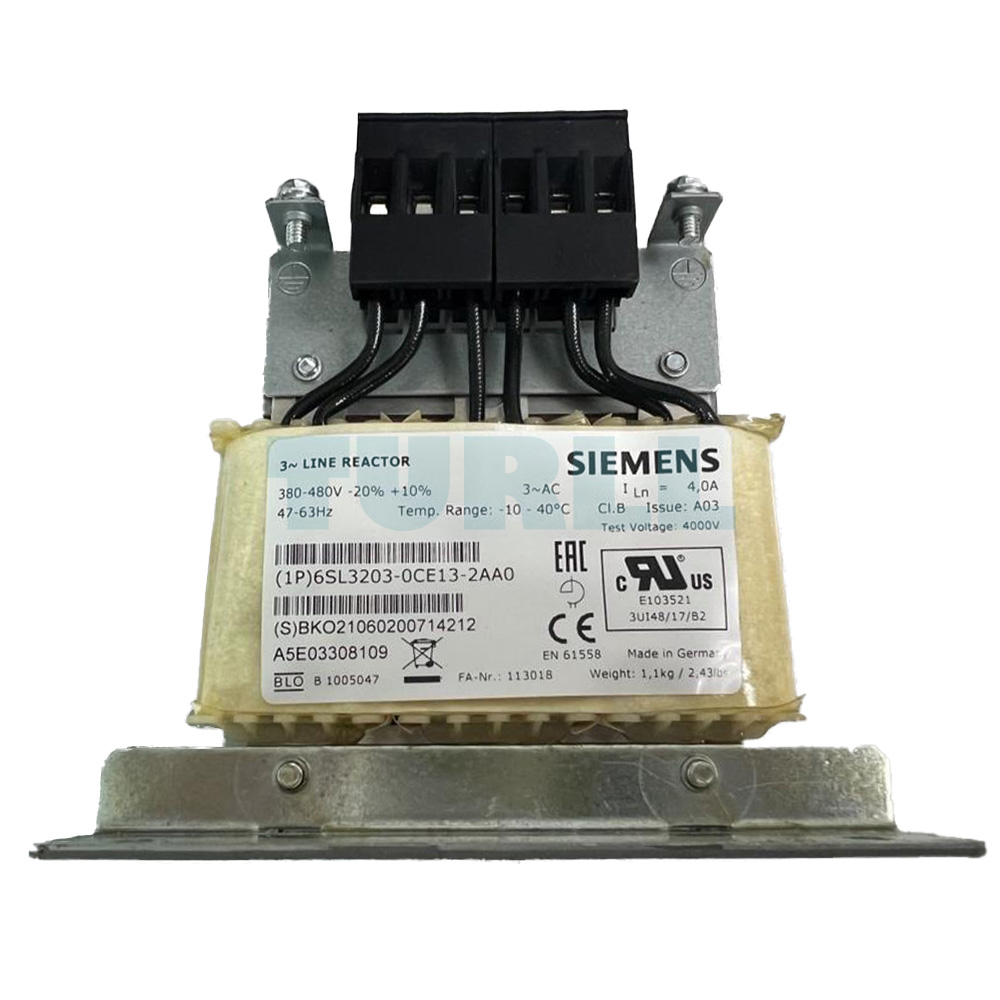 6SL3203-0CE13-2AA0 SIEMENS Exclusive SINAMICS Reactor Original Brand New 1 SIEMENS 6SL3203-0CE13-2AA0 SINAMICS Line Reactor