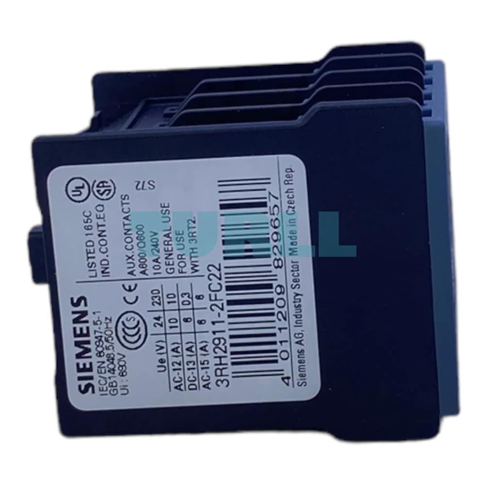 Siemens 3RH2911-2FC22 Auxiliary Switch Block, Front-Mounted, 2 NO + 2 NC, Spring-Loaded Terminal Original Brand New 3 Siemens 3RH2911-2FC22 Auxiliary Switch Block, Front-Mounted, 2 NO + 2 NC, Spring-Loaded Terminal