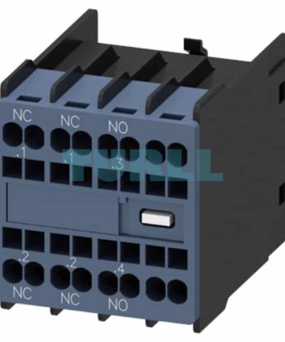 Siemens 3RH2911-2HA12 Auxiliary Switch, Front Mount, 1 NO + 2 NC, Spring-Loaded Terminal