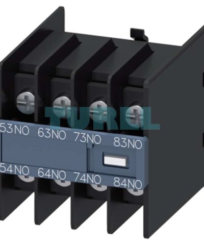 Siemens 3RH2911-4GA40 Auxiliary Switch, Front Mount, 4 NO Contacts, Ring Lug Connection