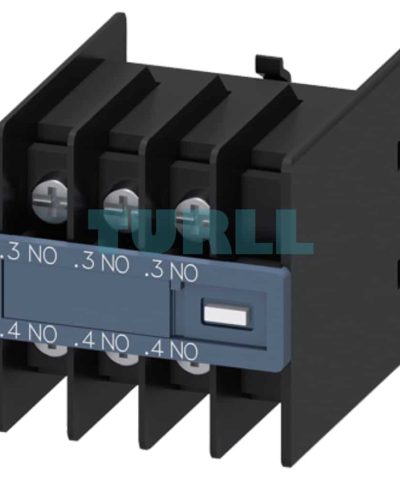 Siemens 3RH2911-4HA30 Front-Mount Auxiliary Switch for 3RT2 Contactor, 3RH2 Contactor Relays, 3 NO Contact