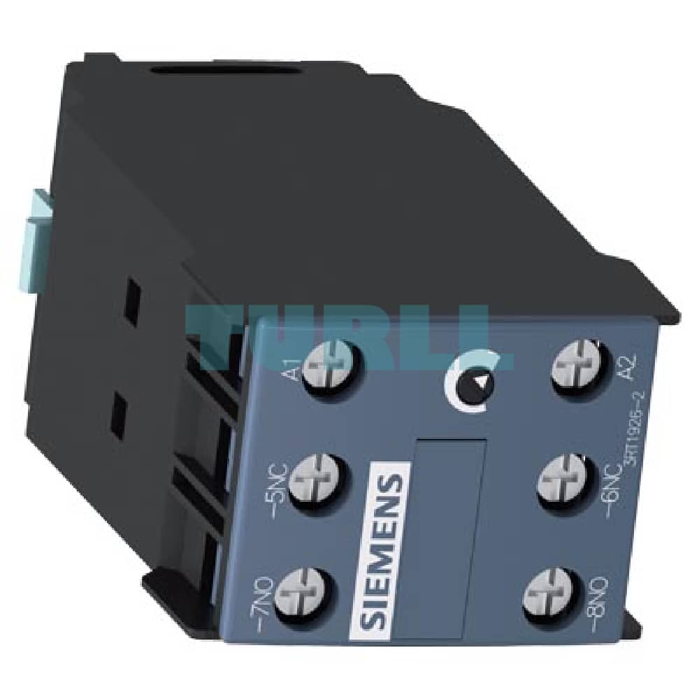 Siemens 3RT1926-2EC21 Solid-State Time-Delayed Auxiliary Switch for 3RT1 Contactors 0.5-10s, 100-127V AC Original Brand New 2 Siemens 3RT1926-2EC21 Solid-State Time-Delayed Auxiliary Switch for 3RT1 Contactors 0.5-10s, 100-127V AC