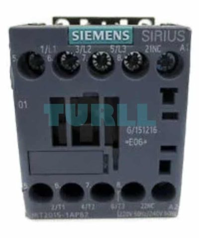 Siemens 3RT2015-1AP62 SIRIUS Power Contactor 7A, 3kW, 220V AC, Screw Terminal
