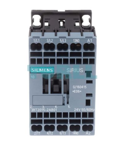 Siemens 3RT2015-2AB01 Power Contactor, 7A, 3kW, 24V AC, Size S00