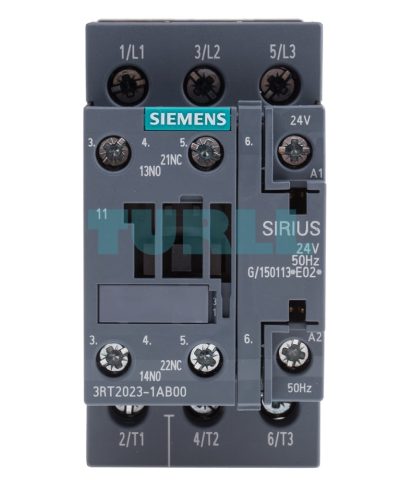 Siemens SIRIUS 3RT2023-1AB00 Power Contactor, 9A, 4kW, 24V AC, Size S0
