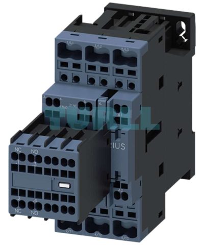 Siemens 3RT2026-2AV04 Power Contactor 25A, 11kW, 400V AC, 3-Pole with 2NO+2NC Aux Contacts