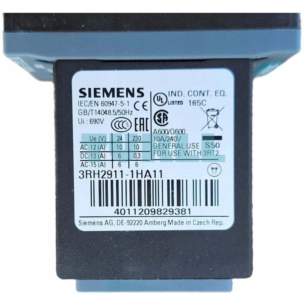 Siemens SIRIUS 3RT2027-1AB04 Power Contactor AC-3e/AC-3, 32A, 15kW, 24V AC, 2 NO + 2 NC Aux Contacts, S0 Size, Screw Terminal Original Brand New 4 Siemens SIRIUS 3RT2027-1AB04 Power Contactor AC-3e/AC-3, 32A, 15kW, 24V AC, 2 NO + 2 NC Aux Contacts, S0 Size, Screw Terminal