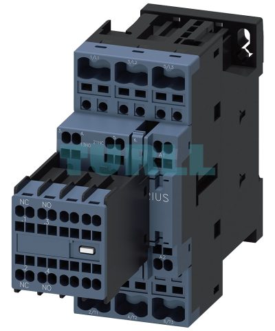 Siemens 3RT2027-2AV04 SIRIUS Power Contactor 3-Pole, 32A, 15kW, 400V AC, S0 Size, Spring-Loaded Terminal