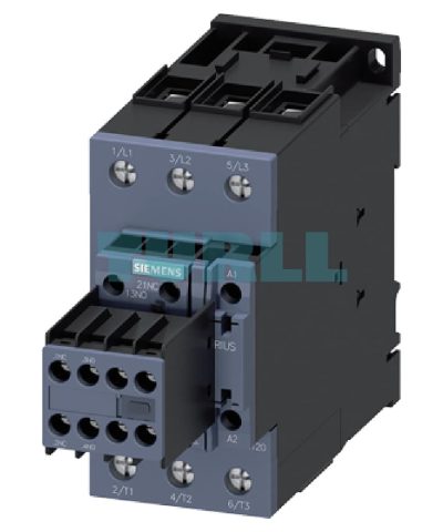 Siemens 3RT2035-1AN24 SIRIUS Power Contactor, 41A, 18.5kW, 220V AC, S2