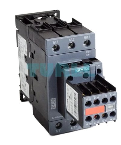 Siemens SIRIUS 3RT2035-1AP04 Power Contactor AC-3e/AC-3, 41A, 18.5kW, 2NO+2NC, 230V AC Coil, Screw Terminal