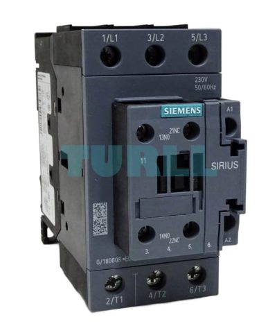 Siemens 3RT2036-1AL20 SIRIUS Power Contactor AC-3e/AC-3, 51 A, 22 kW, 230 V AC Coil, Size S2