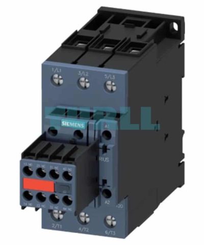 Siemens 3RT2038-1NB34-3MA0 SIRIUS Power Contactor, 80 A, 37 kW, S2 Size, with Varistor and 2 NO + 2 NC Aux Contacts