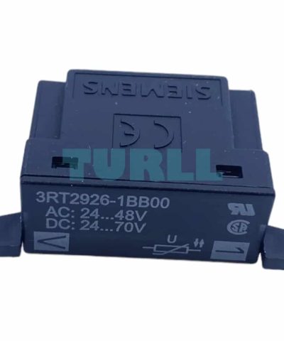 Siemens 3RT2926-1BB00 Surge Suppressor for 3RT2.2 Contactors Varistor, 24-48V AC / 24-70V DC