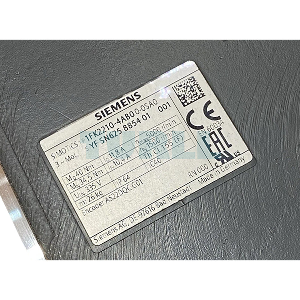1FK2210-4AB00-0SA0 SIEMENS Exclusive SIMOTICS S-1FK2 CT Servo Motor Original Brand New 3 1FK2210-4AB00-0SA0 SIEMENS SIMOTICS S-1FK2 CT Servo Motor Original Brand New