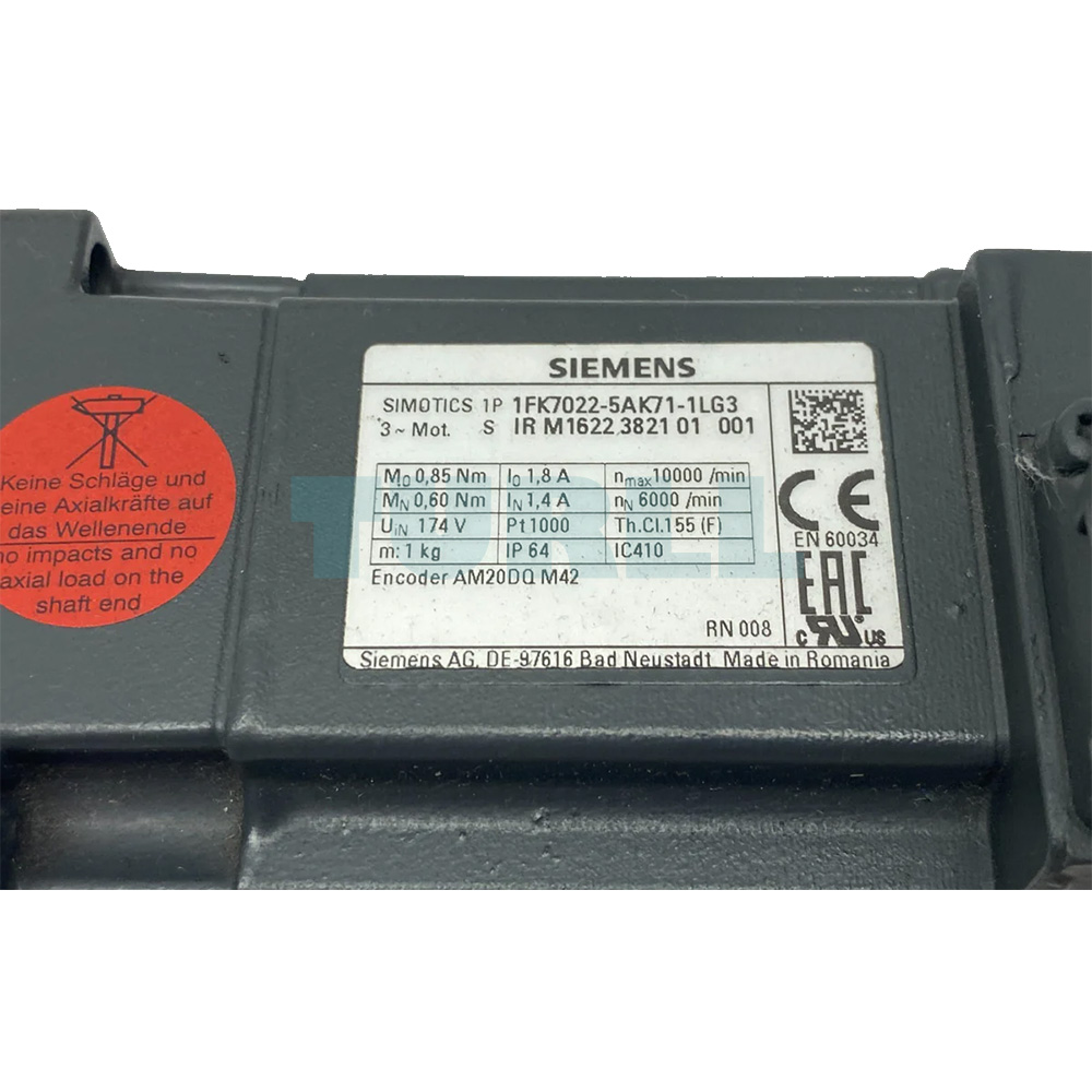 1FK7022-5AK71-1LG3 SIEMENS Exclusive SIMOTICS S-1FK7 Compact Synchronous Servo Motor Original Brand New 6 1FK7022-5AK71-1LG3 SIEMENS SIMOTICS S-1FK7 Compact Servo Motor Original Brand New