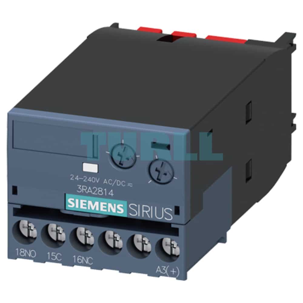 Siemens 3RA2814-1AW10 Solid-State Time-Delayed Auxiliary Switch Off Delayed, 0.05-100s, 24-240V AC/DC Original Brand New 1 Siemens 3RA2814-1AW10 Solid-State Time-Delayed Auxiliary Switch Off Delayed, 0.05-100s, 24-240V AC/DC