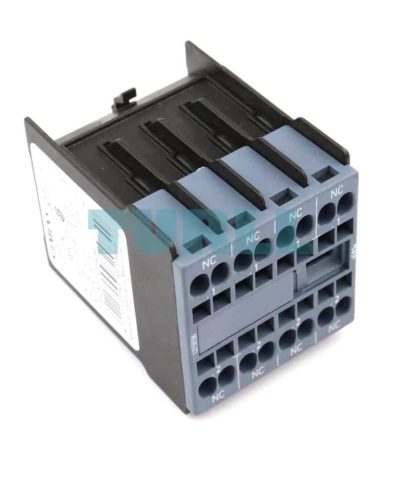 Siemens SIRIUS 3RH2911-2FA04 Front Mount Auxiliary Switch Block 4 NC Contacts, Spring-Loaded Terminals