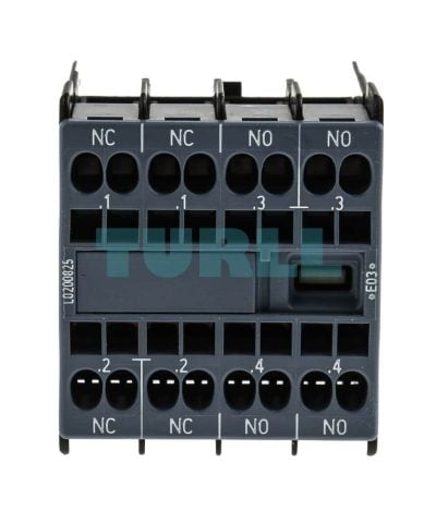 Siemens 3RH2911-2HA22 Auxiliary Switch, Front-Mounted, Spring-Loaded Terminal