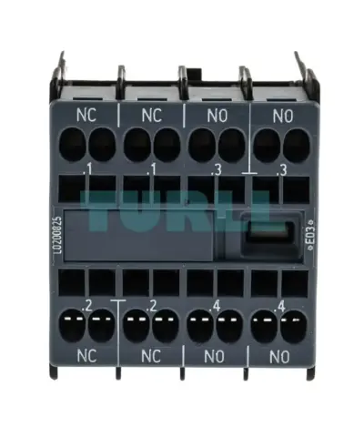 Siemens 3RH2911-2HA22 Auxiliary Switch, Front-Mounted, Spring-Loaded Terminal