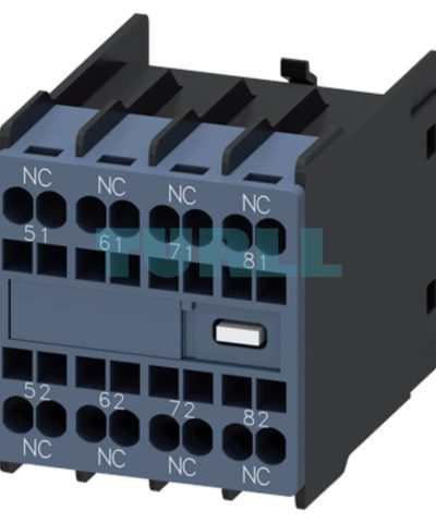 Siemens 3RH2911-2XA04-0MA0 Auxiliary Switch, Front Mount, 4 NC, Spring Terminal