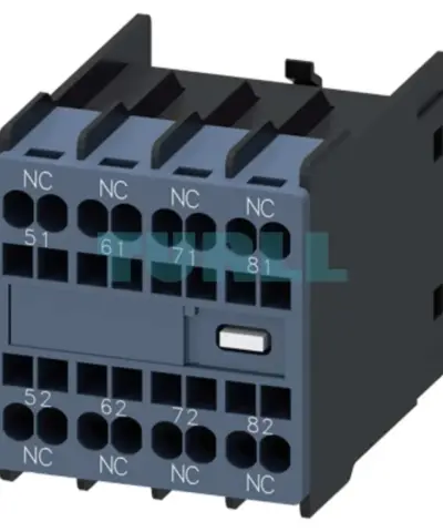 Siemens 3RH2911-2XA04-0MA0 Auxiliary Switch, Front Mount, 4 NC, Spring Terminal