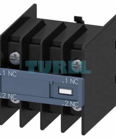 Siemens 3RH2911-4NF02 Auxiliary Switch, Front Mount, 2 NC, Solid-State Compatible